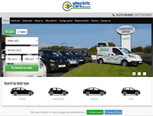 Tablet Screenshot of electriccarsuk.com